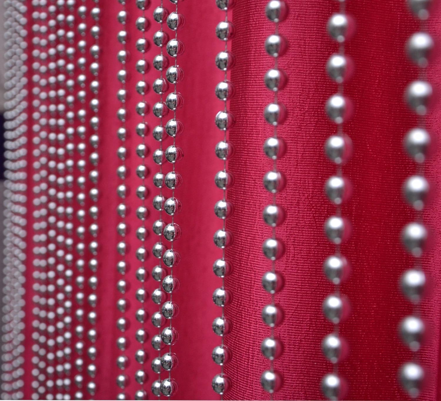 Buy Pindia 7ft Strings Bead Curtain Pearl Silver Fancy Sparkling