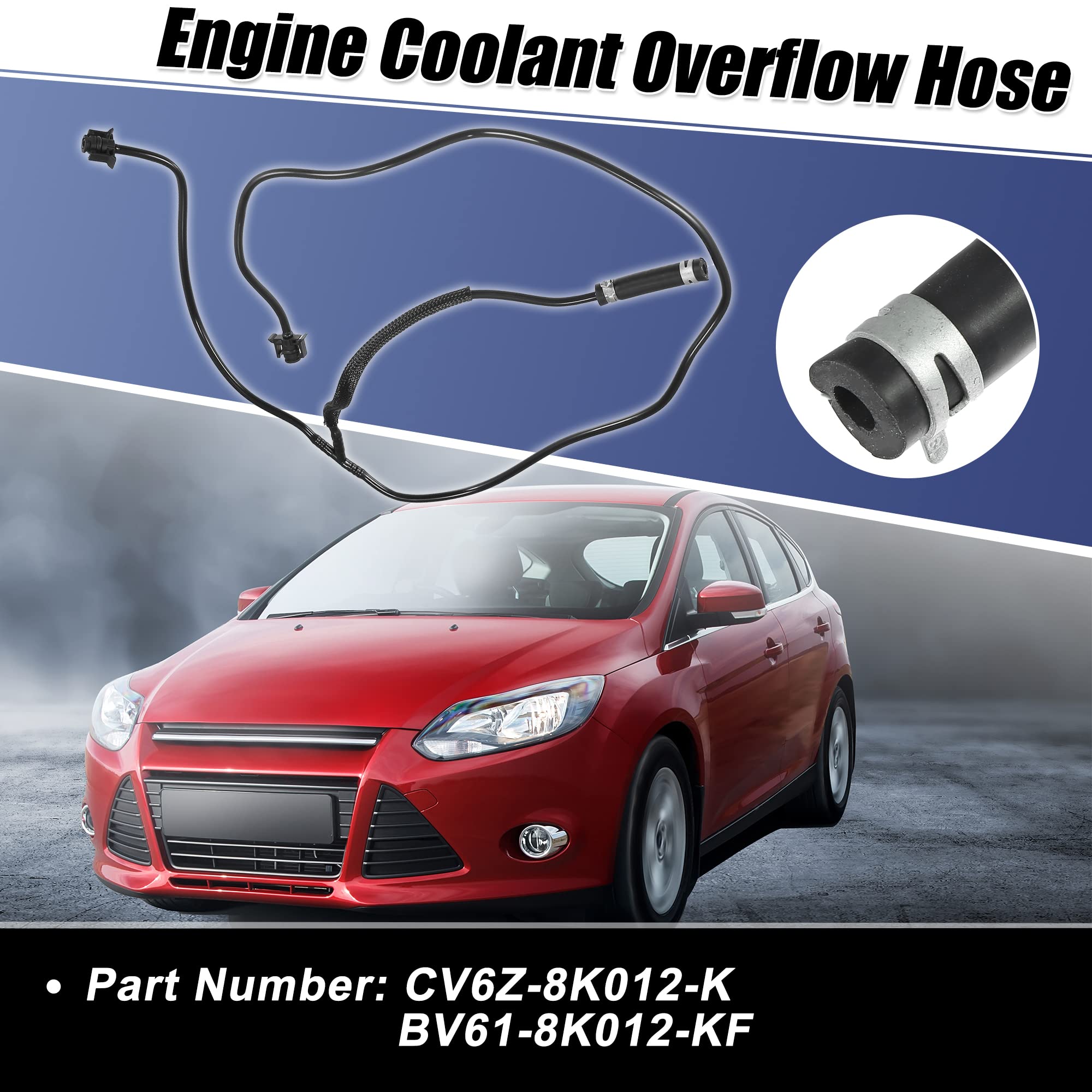 Mua X AUTOHAUX Engine Coolant Overflow Hose Expansion Tank Hose for ...
