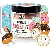 Positive Donut Jar, Emotional Inspirational Support 60 Affirmation Cards, Stocking Stuffers for Teen Girls, Birthday Gifts for Teenage Girls, Teen Girl Gifts Trendy Stuff