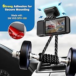 4-Pack Double-Sided Adhesive Pads for Dash Cam