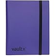 Vault X Binder - 9 Pocket Trading Card Album Folder with Strap Fastening - 360 Side Loading Pocket Binder for TCG (Purple)