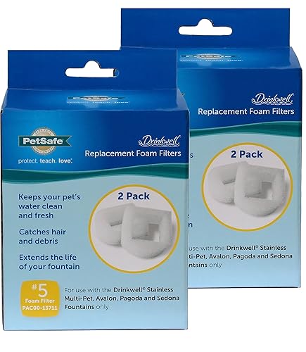 PetSafe Drinkwell Pack of Replacement Foam Filter for 360 Lotus