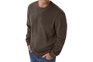 Sailwind Men's Corduroy Sweatshirt Casual Long Sleeve Crewneck Pullover Sweatshirts