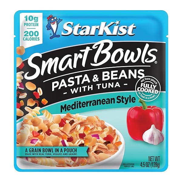 STARKIST SMART BOWLS TUNA, PASTA AND BEANS, MEDITERRANEAN...