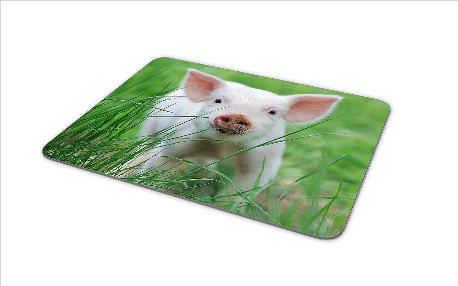 Cute Pink Piglet Mouse Mat Pad - Pig Pigs Farm Animal Kids Computer #13031, Multicolor, 23.5cm x 19.6cm x 5mm - Image 5