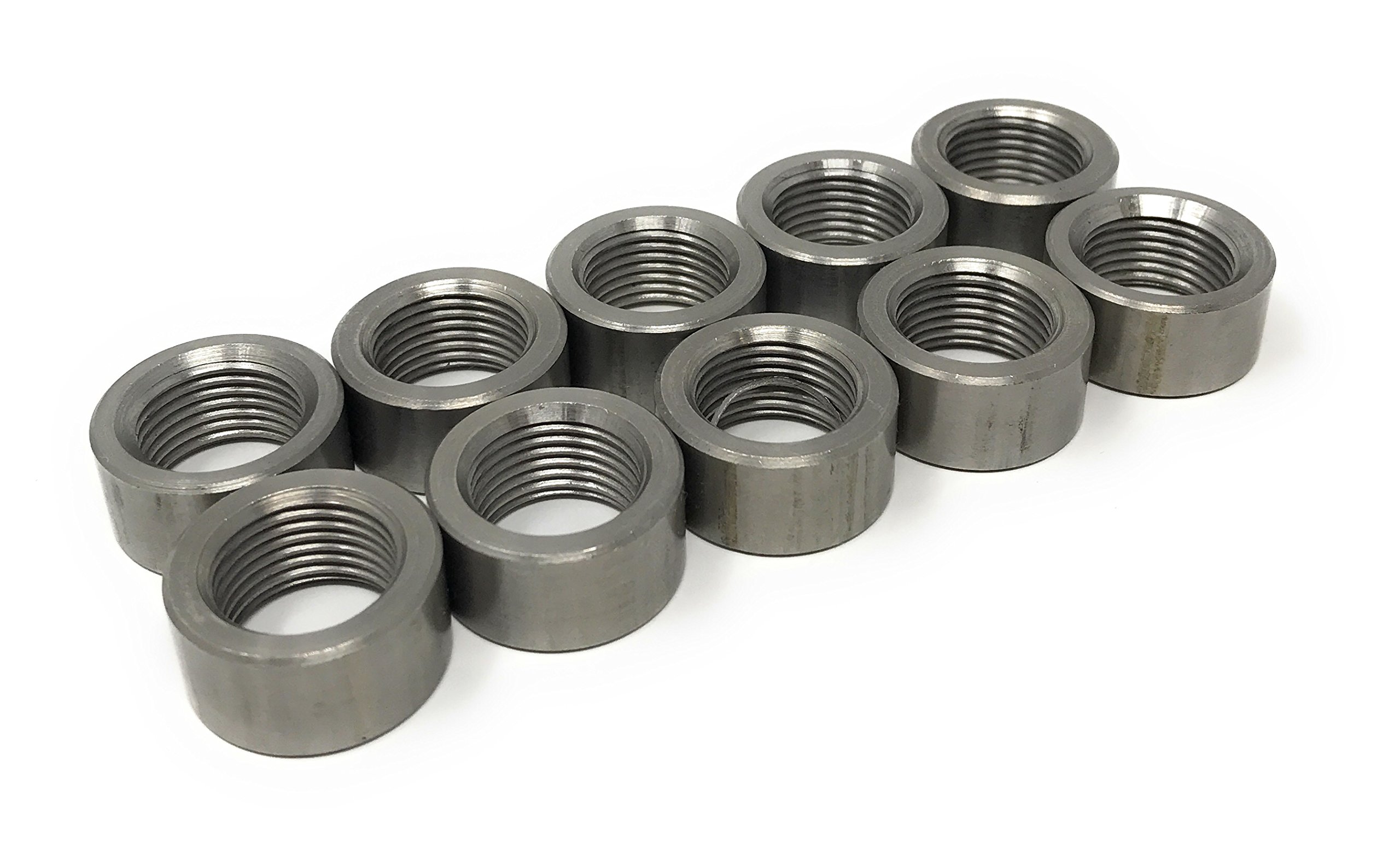 Photo 1 of O2 Oxygen Sensor Fitting Plugs or Weld Bungs (10 pack Steel Bungs, M18 x 1.5) (10 pack Steel Bungs, M18 X 1.5)