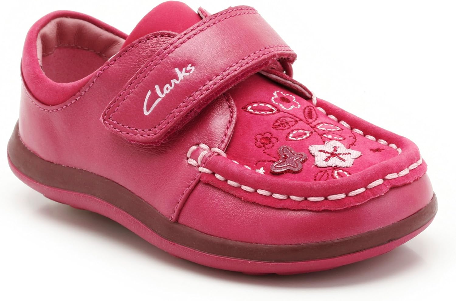 clarks red leather shoes