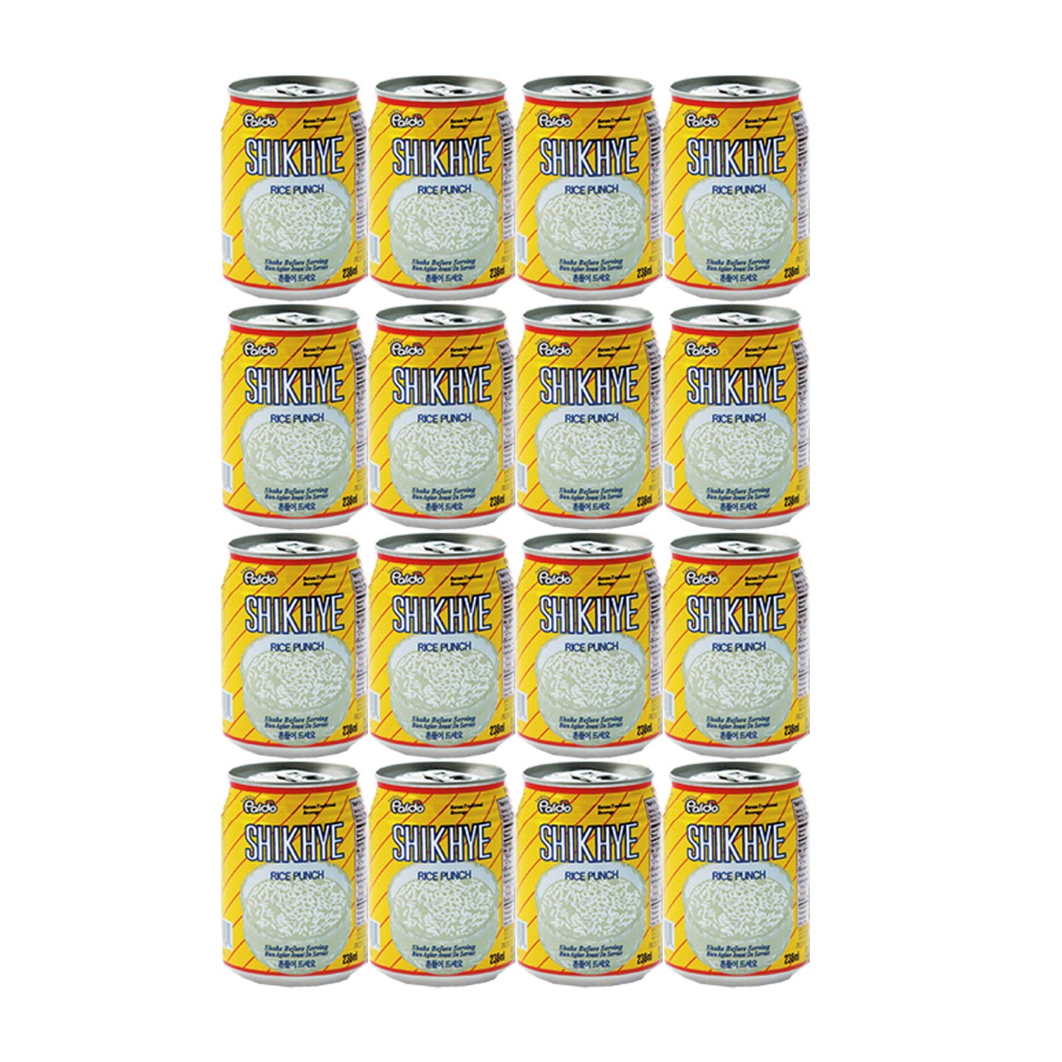 Amazon Com Paldo Fun Yum Vilac Shikhye Sweet Rice Punch Drink Pack Of 12 Cans Korean Traditional Sikhye Malty Rice Flavored Beverage Best Dessert Drinks No Artificial Colorings íŒ