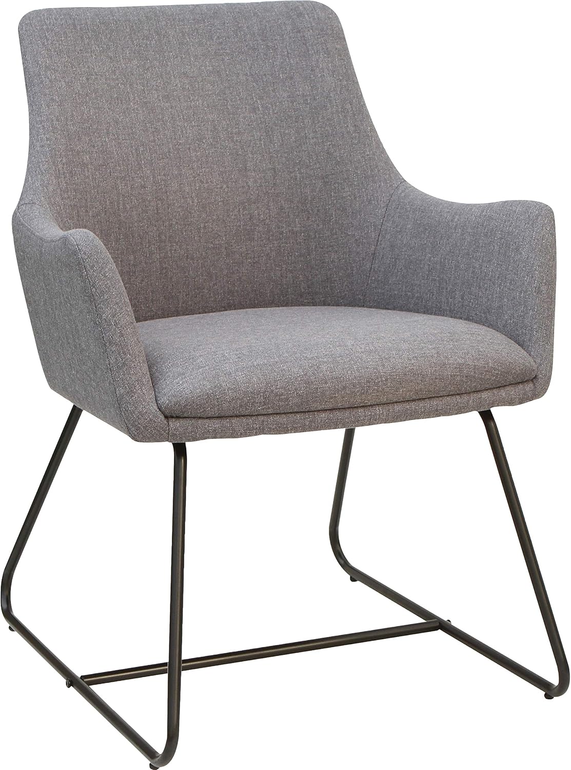 cosco serving cart folding gray on Chairs Sofas Lorell Gray Flannel Guest Sled Base Chair 33 5 X 25 1 X 26 1 Guest Reception Chairs