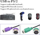 zdyCGTime USB to Dual PS2 Female Converter Y Splitter Cable Keyboard Mouse view 4