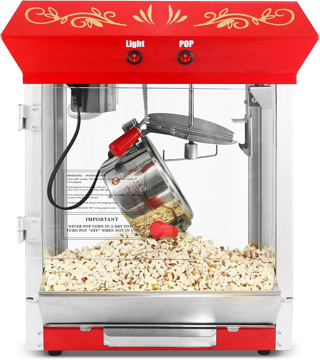 MaxiMatic EPM450 Elite Tabletop OldFashioned 4Ounce Kettle Popcorn