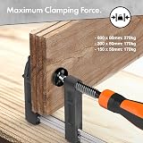 VonHaus 13pcs Wood Clamps Quick Grip F Clamps 300/600/150mm Heavy Duty view 2
