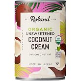 Roland Foods Organic Unsweetened Coconut Cream, Specialty Imported Food, 13.52 Ounce Can, Pack of 1
