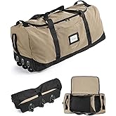 BAGSMART 83L Foldable Travel Bag, Large Duffle Bag Luggage for Travel | Foldable for Storage, 3-Wheels Rolling Duffel, Luggage for road trips, summer camps, baseball gear college move-in