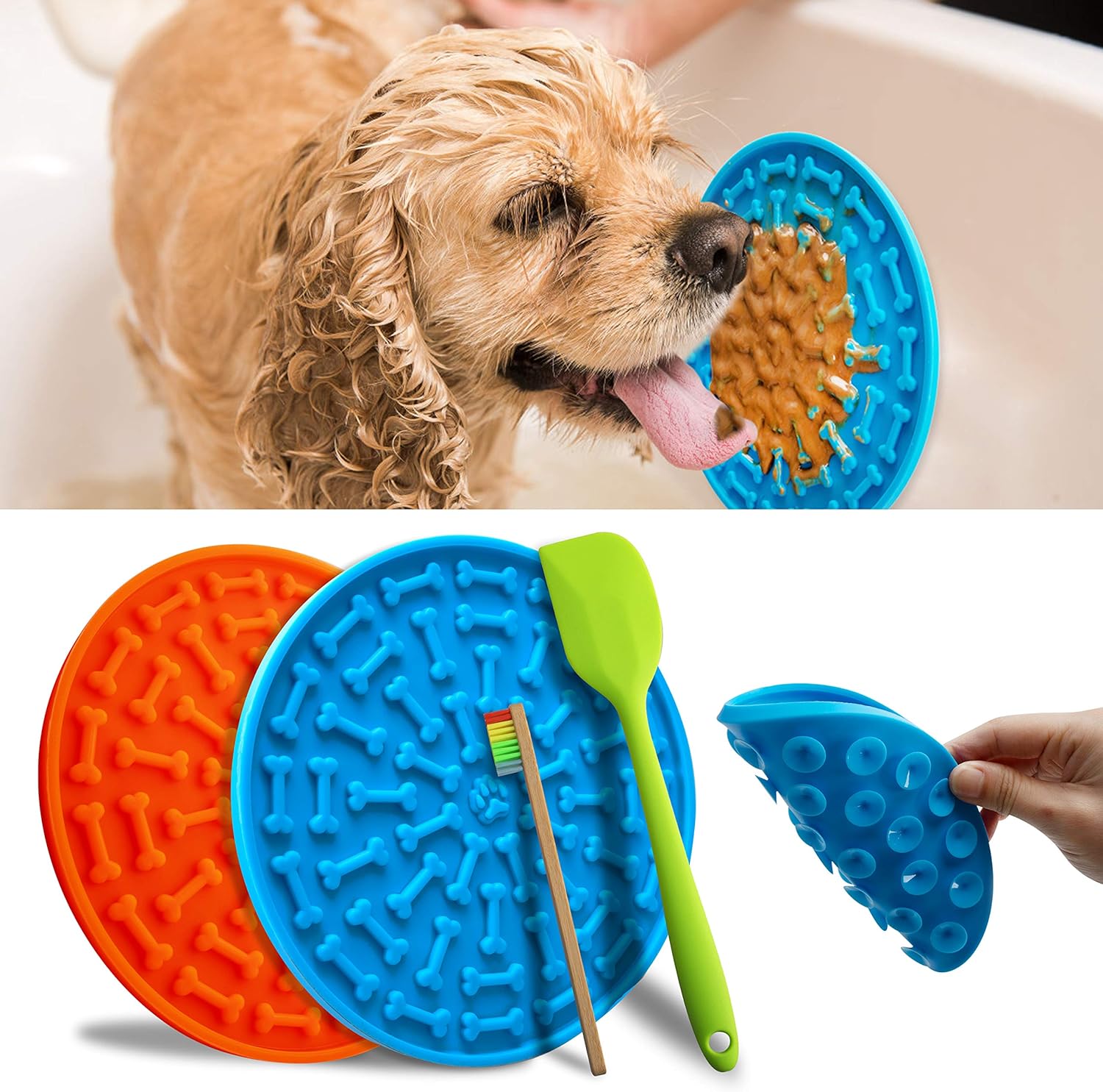 Peanut butter lick mat for dogs Outlet
