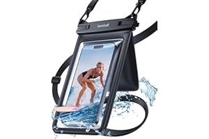Lamicall Waterproof Phone Pouch Case - [Double Space] IPX8 Water Proof Cell Phone Dry Bag with Lanyard, Beach Cruise Ship Essentials for iPhone 17 16 15 14 13 Pro Max Air Plus, Galaxy S25 S24, 4-7.5"