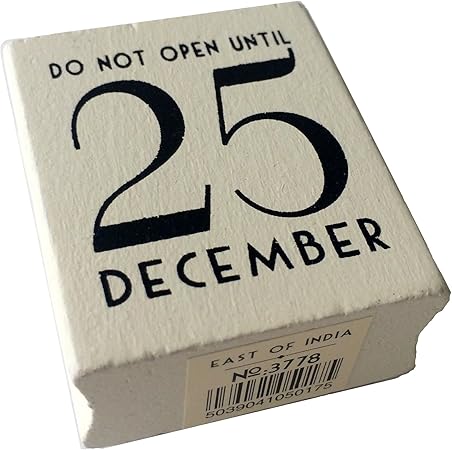 Download East Of India Do Not Open Until 25 December Rubber Stamp Christmas Craft Diy Gift Tags Amazon Co Uk Kitchen Home PSD Mockup Templates