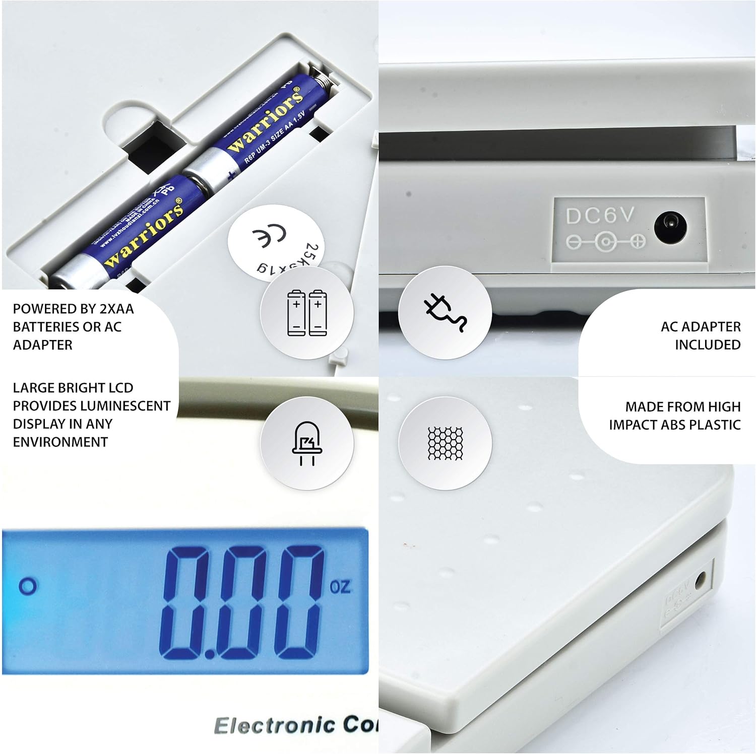 Horizon SF-550 V2 55 LB x 0.1 OZ Digital Postal Shipping Scale with Counting Function : Office Products