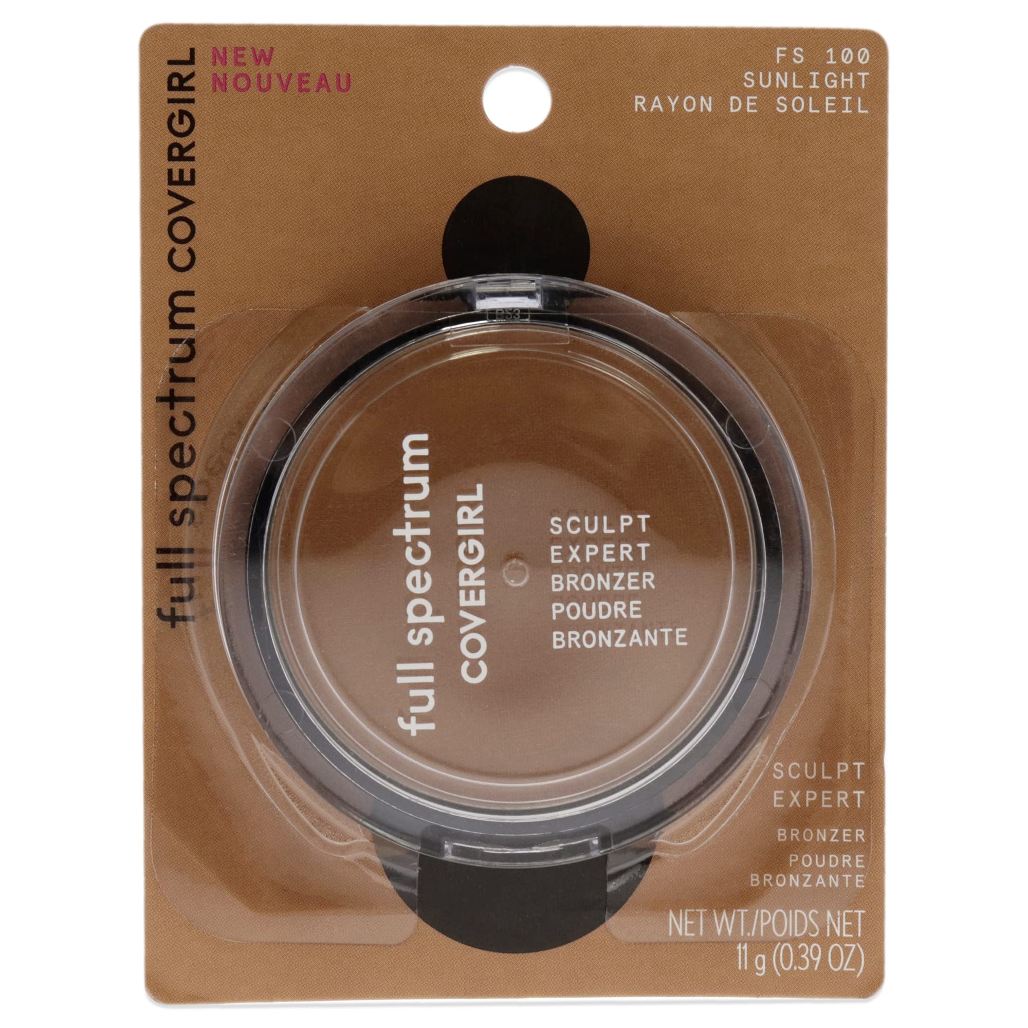 CoverGirl Sculpt Expert Bronzer - 100 Sunlight For Women 0.39 oz Bronzer