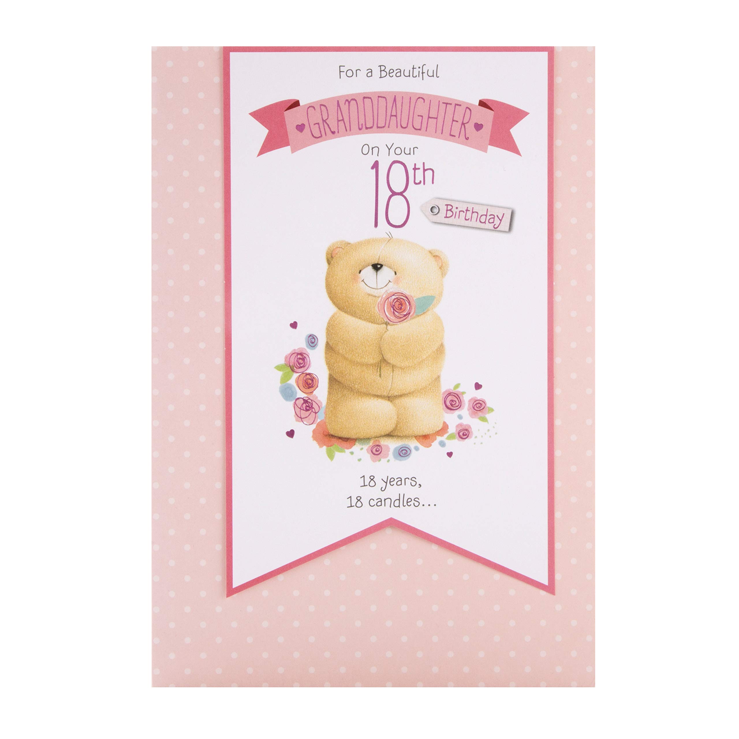 Hallmark 18th Birthday Card For Granddaughter - Cute Forever Friends Design