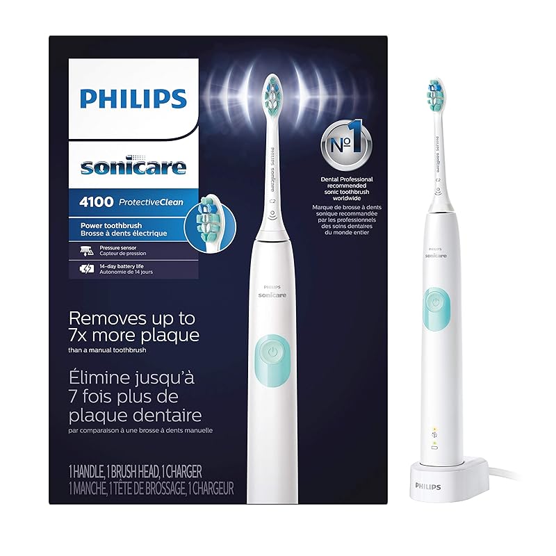 Philips 飞利浦 Sonicare 4100系列 HX6817 智能声波震动电动牙刷 优惠券折后.95 两色可选 海淘转运到手约¥268
