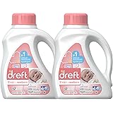 Dreft Stage 1: Newborn Hypoallergenic Liquid Baby Laundry Detergent (HE), 50 Ounces (32 Loads), 2 Count
