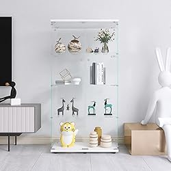 nifoti 64.5" H 4-Shelf Glass Display Cabinet with
