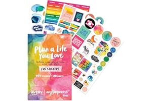 Avery + Amy Tangerine Designer Collection Planner Stickers, 744 Stickers, Monthly & Daily Accessories