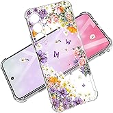 Dcwunk for Samsung Galaxy A17 Case 5G 6.7", [10FT Military Grade Drop Test] Flowers Planet Soft Slim TPU Protective Shockproof Phone Case Cover (Purple Sweetheart)