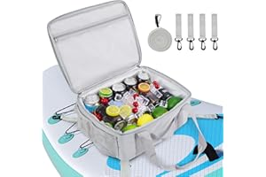 CAMULAND Cooler Bag, Paddle Board Accessories Waterproof Sup Deck Small Cool Bag for Drink Water Lunch Camping Padding Fishing Stand-up Paddleboarding Equipment Gifts for Kayak Lover