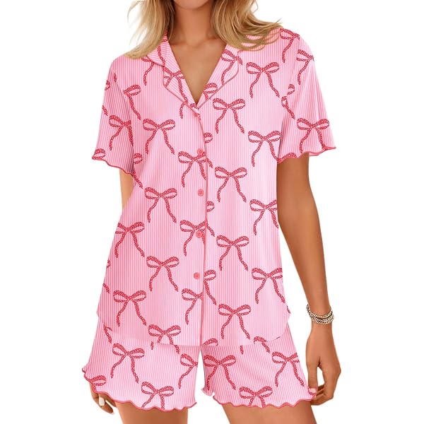 Vvfelixl Women's Boston Terrier Print Pajama Set - Long Sleeve 2-Piece PJs, Soft Polyester/Lycra