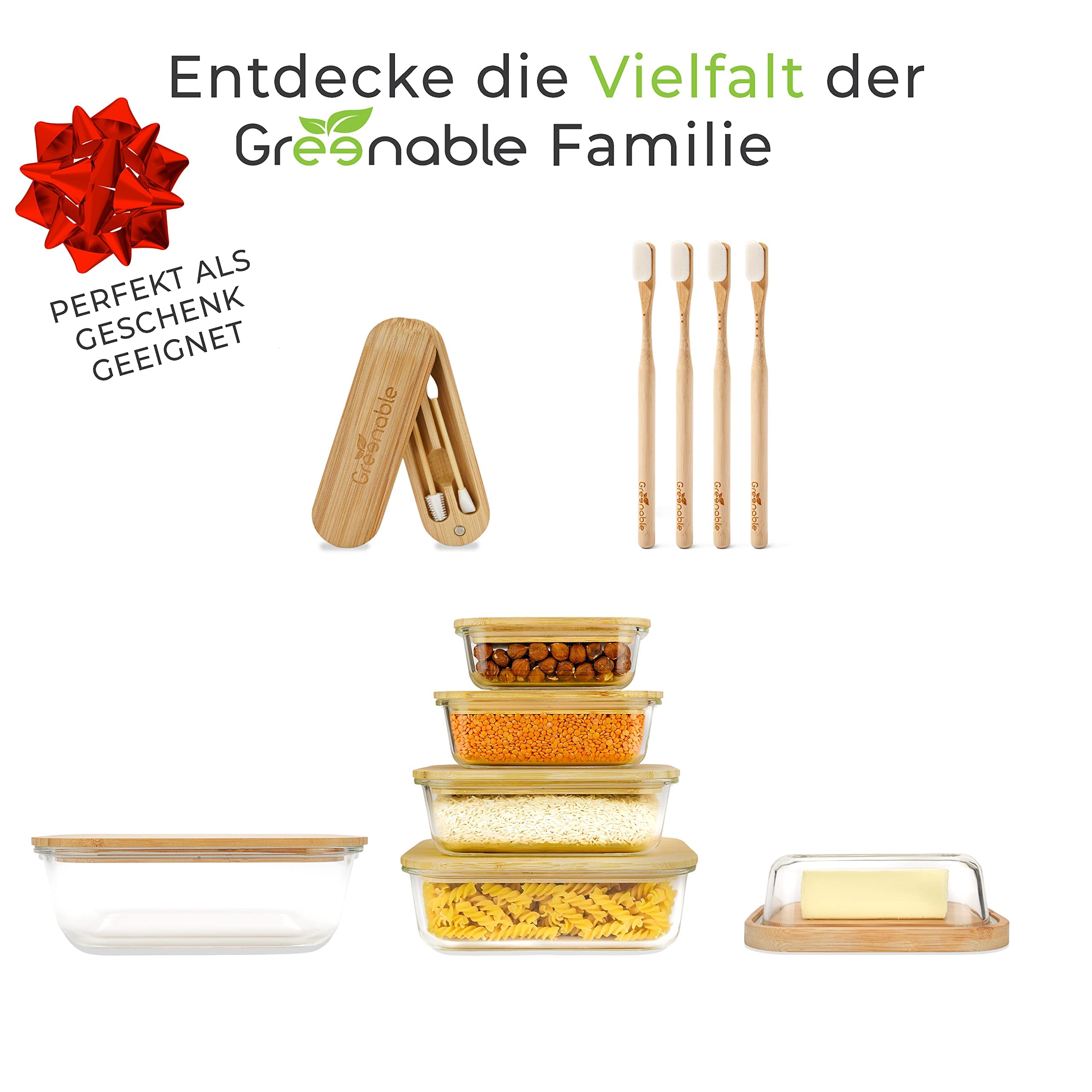 Greenable ® Nano Zahnbürste aus Bambus [4er Set] – 20.000 Extra weiche Borsten – 100% BPA-frei - Bamboo Toothbrush - Vegane & umweltfreundliche Bambus Zahnbürste (Weiß) 7