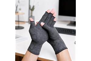 Compression Arthritis Gloves, Pain Relief Half Finger Gloves for Women Men, Therapeutic Hand Gloves for Muscle & Joint Pain