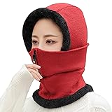 HUAMULAN Women Winter Knit Balaclavas Skull Beanie