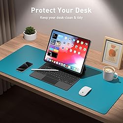 Aothia Leather Desk Pad Protector, Office Desk