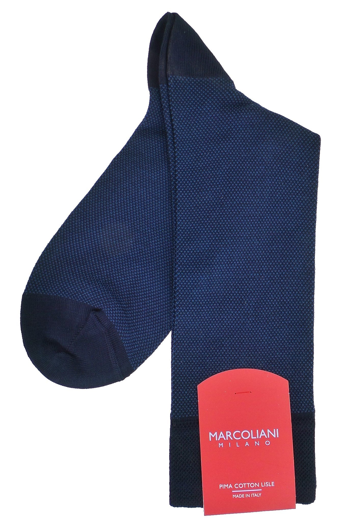 Marcoliani MilanoMen's Birdseye Mid Calf Pima Cotton Socks