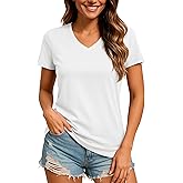 TACVASEN Women's V-Neck T Shirts Short Sleeve UPF 50+ Sun Protection Performance Quick Dry Athletic Workout Tee Tops