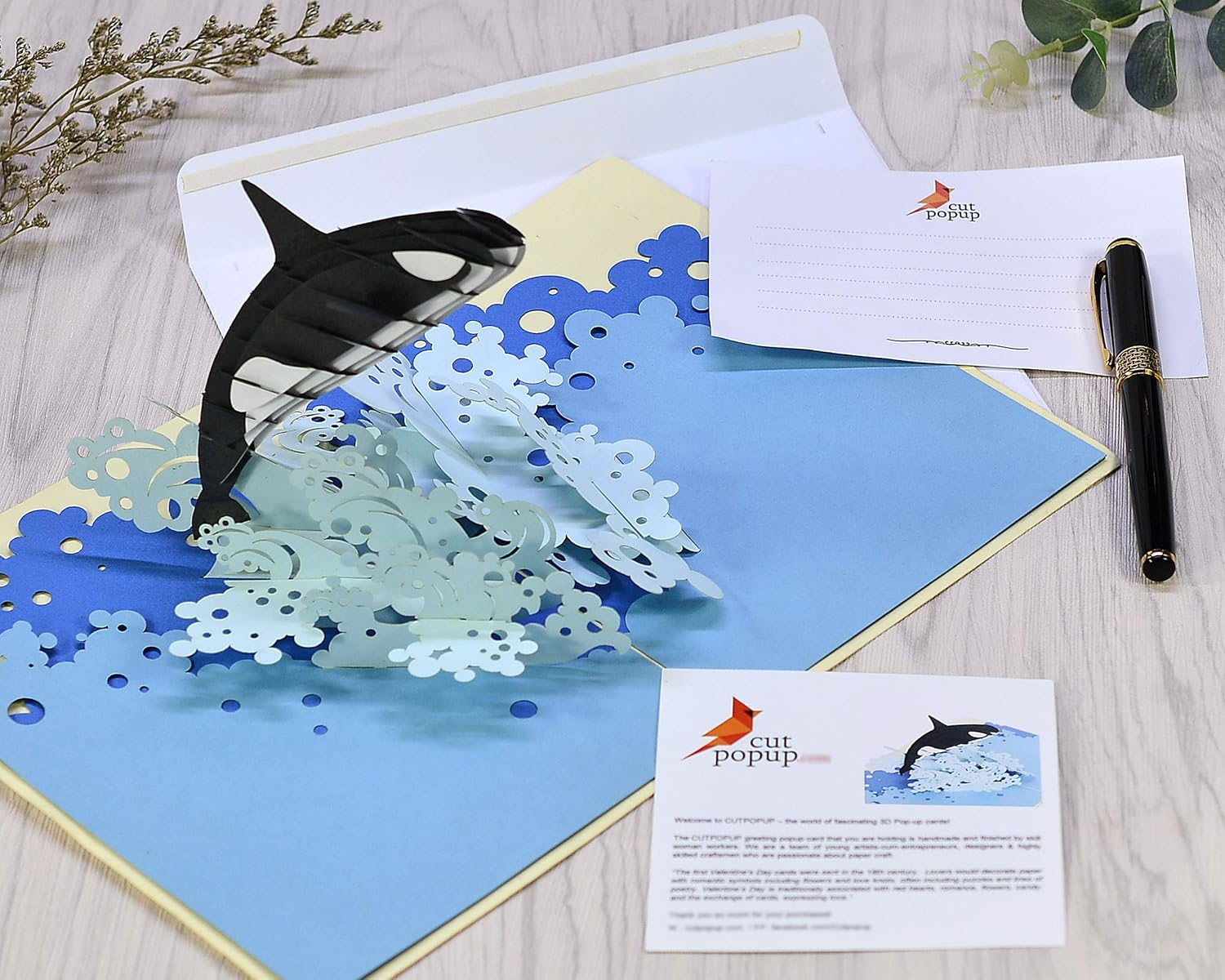 CUTPOPUP Orca Whale, Nephew Birthday Card, Birthday Cards for Men Birthday Cards for Women Daughter, Son, Kids, Nephew, Niece - Image 4