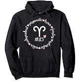 Aries Description Apparel Men Women Funny Zodiac Sign Gift Pullover Hoodie