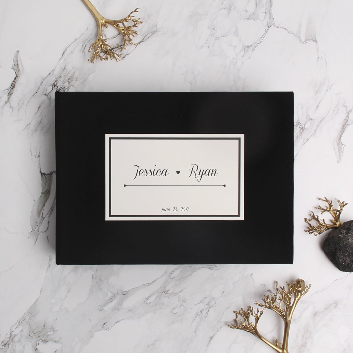 Wedding Guestbook Album Black Wedding Guest Book Wedding Sign In