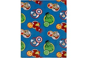 CROWN CRAFTS INFANT PRODUCTS Marvel Avengers Toddler Blanket - 40” X 50” - Super Soft, Plush, Warm and Comfortable