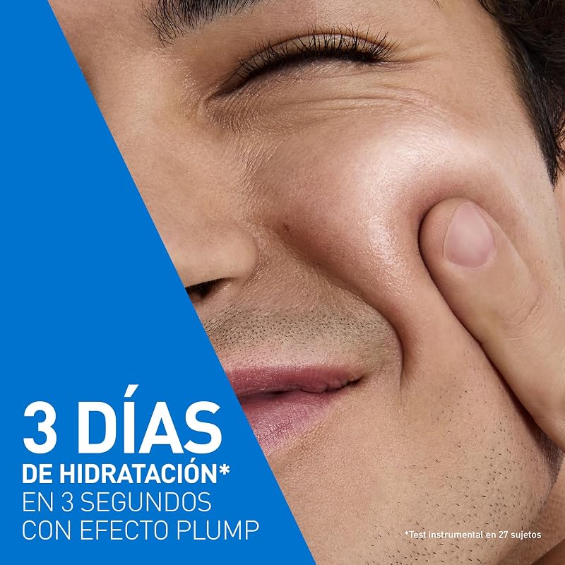 Water Gel Hidratante Ácido Hialurónico de CeraVe para una hidratación con efecto PLUMP, con 3 ceramidas idénticas a las de la piel, ácido hialurónico, niacinamida y cobre PCA, 48g