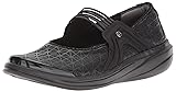 BZees Women's Candy Mary Jane Flat, Black, 8 M US