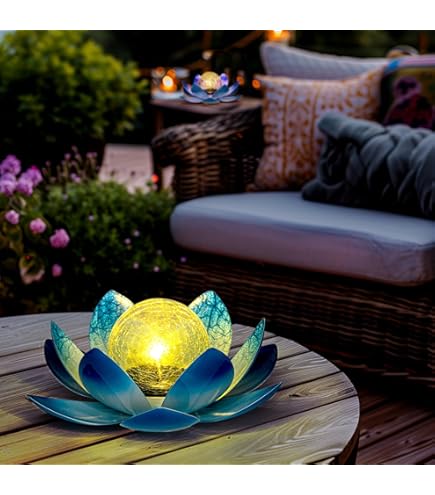 Amazon.com : FlowerHouse 18in GlowTheory Light - Lotus Black Solar