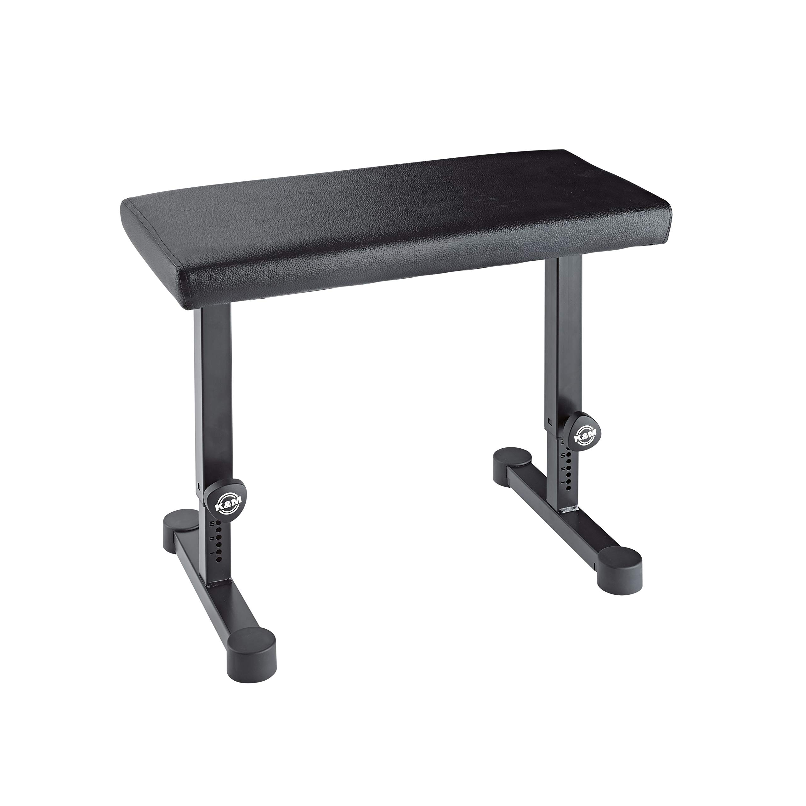 K&M König & Meyer Piano - Keyboard Bench - Black Steel & Leather - 14085