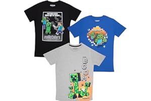 Minecraft Boys Short Sleeve Regular Fit