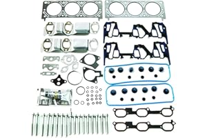 Partsflow Head Gasket Repair with 16 Head Bolts for 2000-2003 Buick Century for 2002-2005 Buick Rendezvous for 2001-2005 Chevrolet Impala for 1996-2004 Oldsmobile for 1999-2005 Pontiac VIN J, E 3.4L