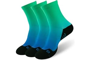 NIcool Cycling Socks For Men Women,Bright Crew Socks Running Socks Tennis Golf Athletic Socks For Youth