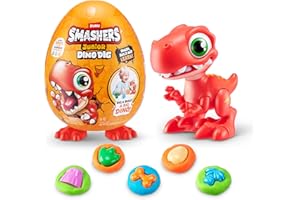 ZURU SMASHERS Smashers Junior Dino Dig Small Egg (Raptor) by ZURU 12+ Surprises Compounds Mold Dinosaur Preschool Toys Build Construct Sensory Play - 3 Years+