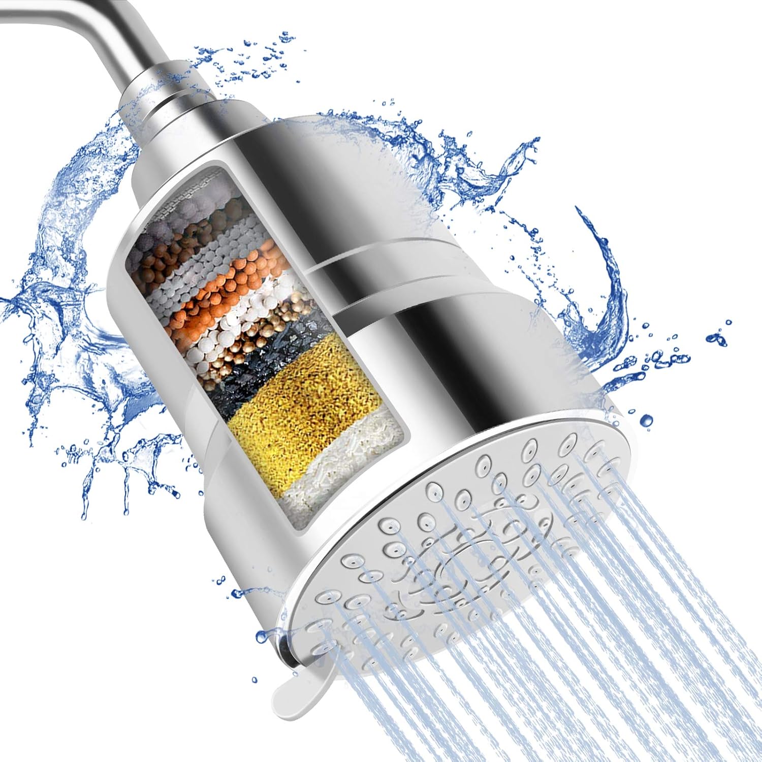Granarbol Filtered Shower Head, 3 Modes HighPressure ShowerHead, 15